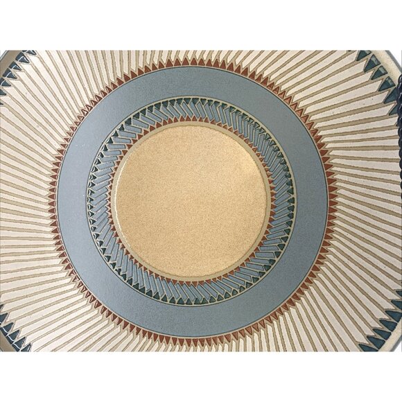 Denby Luxor Large Round Cake Plate Serving Platter 12.5" Diameter Stoneware - Picture 8 of 9